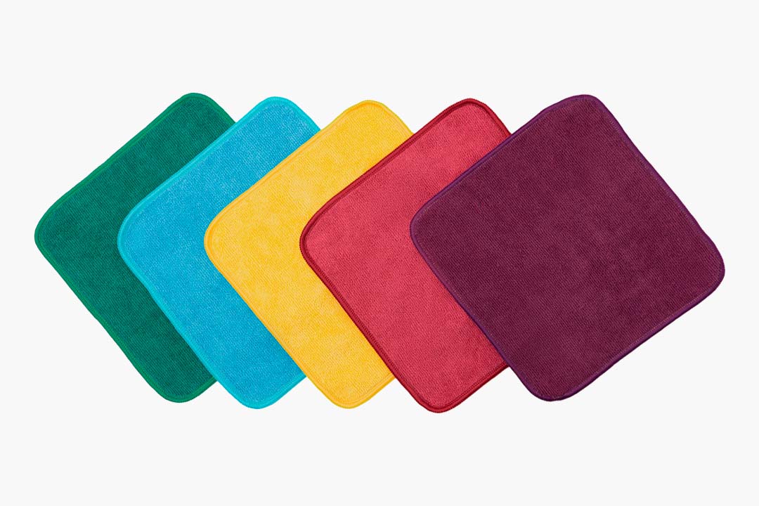 Clean Mama Set Of 6 Microfiber Kitchen Cleaning Towels With Multi